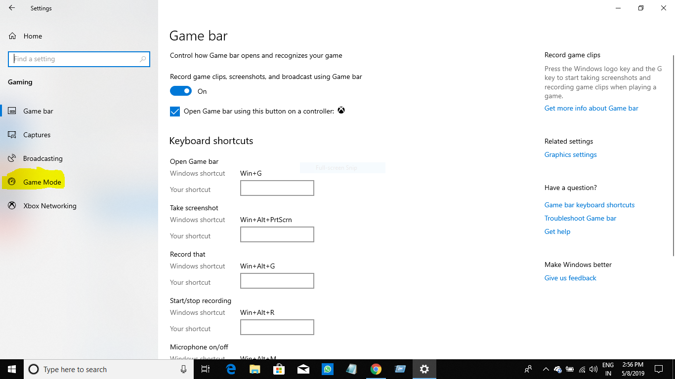 how to activate game mode windows 10